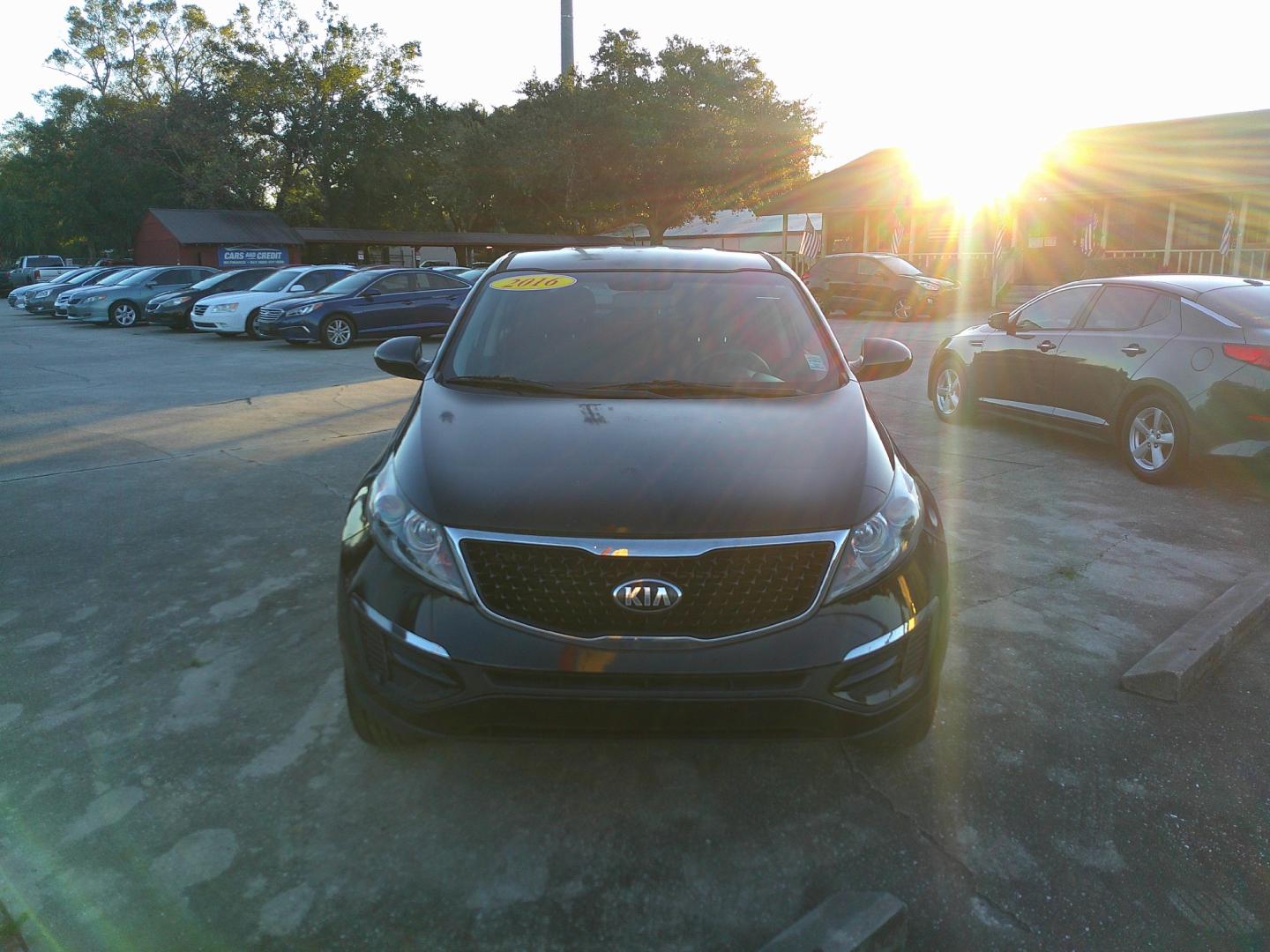 2016 BLACK KIA SPORTAGE EX; LX (KNDPB3AC6G7) , located at 10405 Abercorn Street, Savannah, GA, 31419, (912) 921-8965, 31.988262, -81.131760 - Photo#0